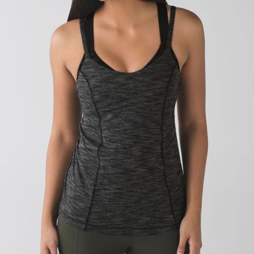 Lululemon Run for Gold Grey Tank Top Size 6